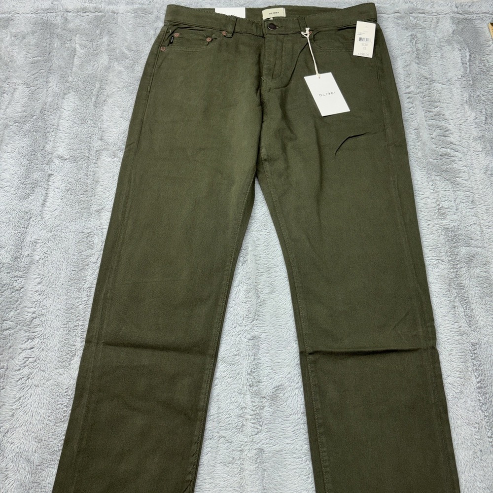 DL1961 Nick Slim Jeans Mens 32x32 Forest Breathable Stretch Preppy Straight NWT
